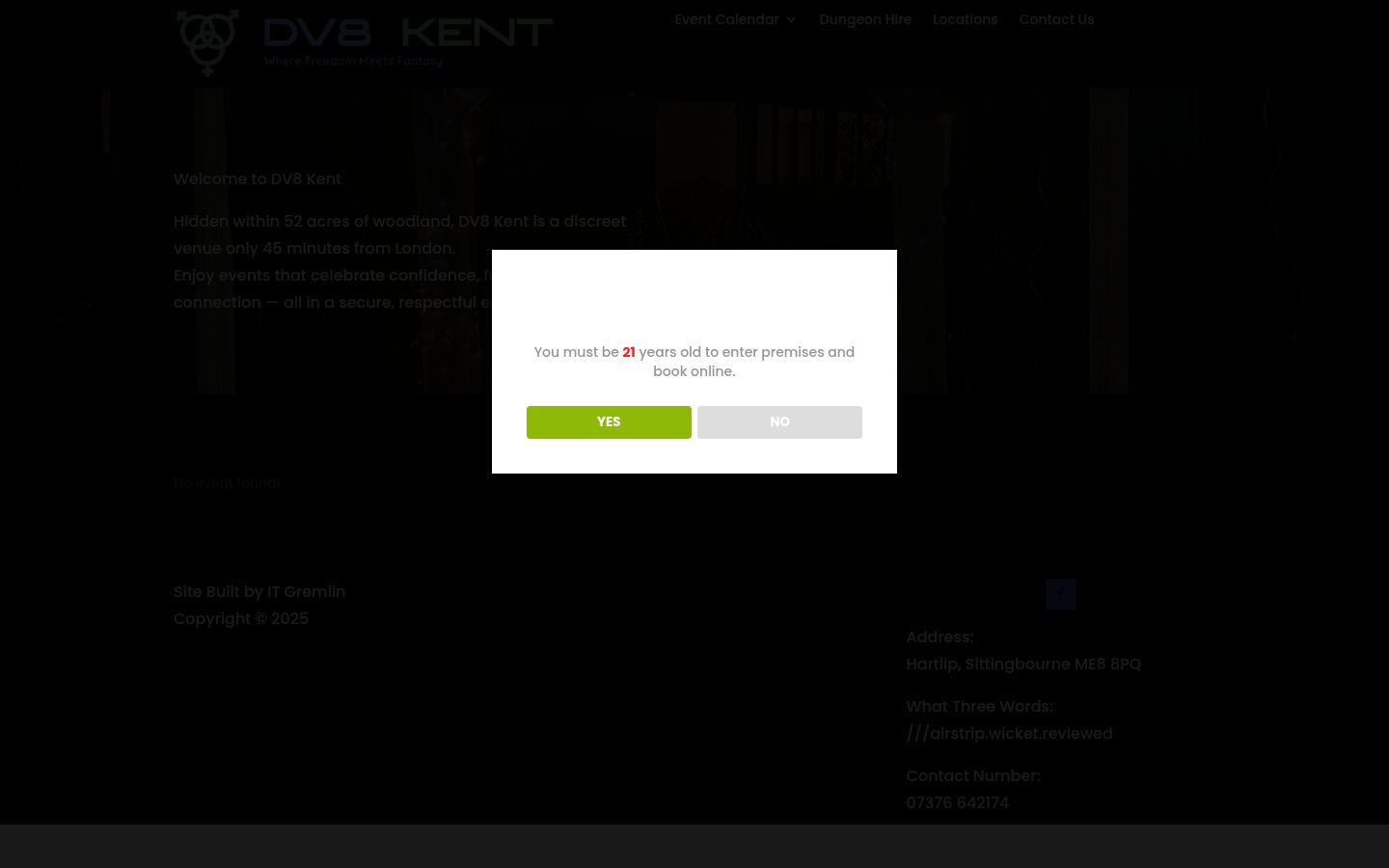 DV8 Kent &middot; HOMEPAGE_SCREENSHOT