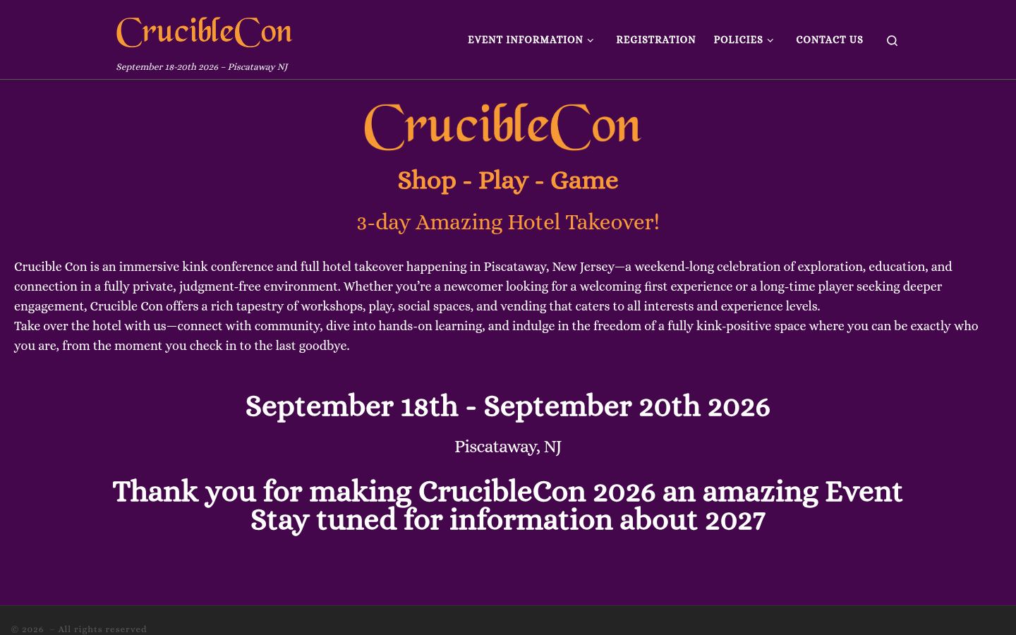 Crucible Con - &middot; HOMEPAGE_SCREENSHOT