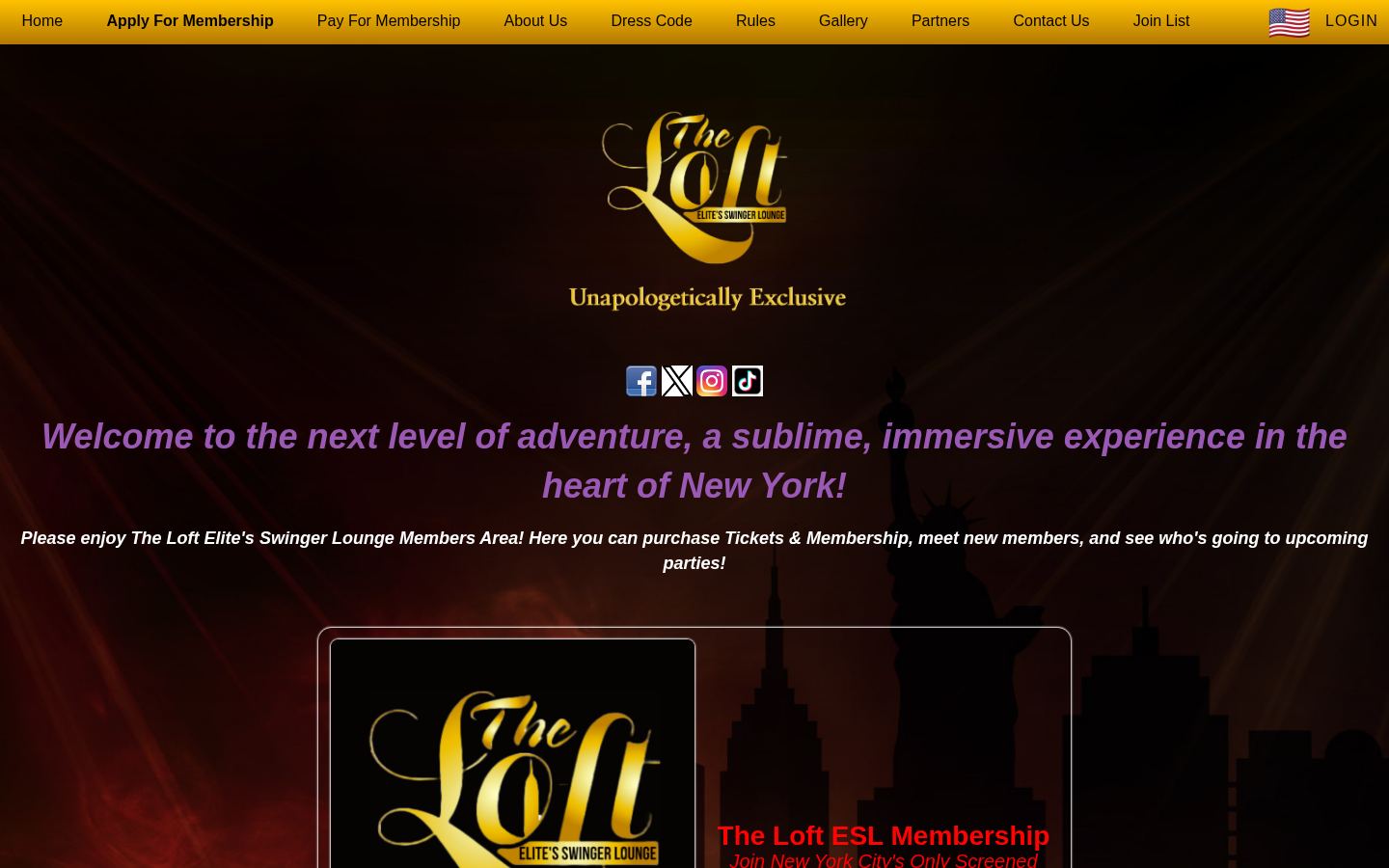The Loft Elite&rsquo;s Swinger Lounge &middot; HOMEPAGE_SCREENSHOT