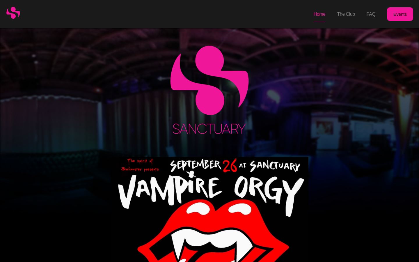 Sanctuary Club &middot; HOMEPAGE_SCREENSHOT