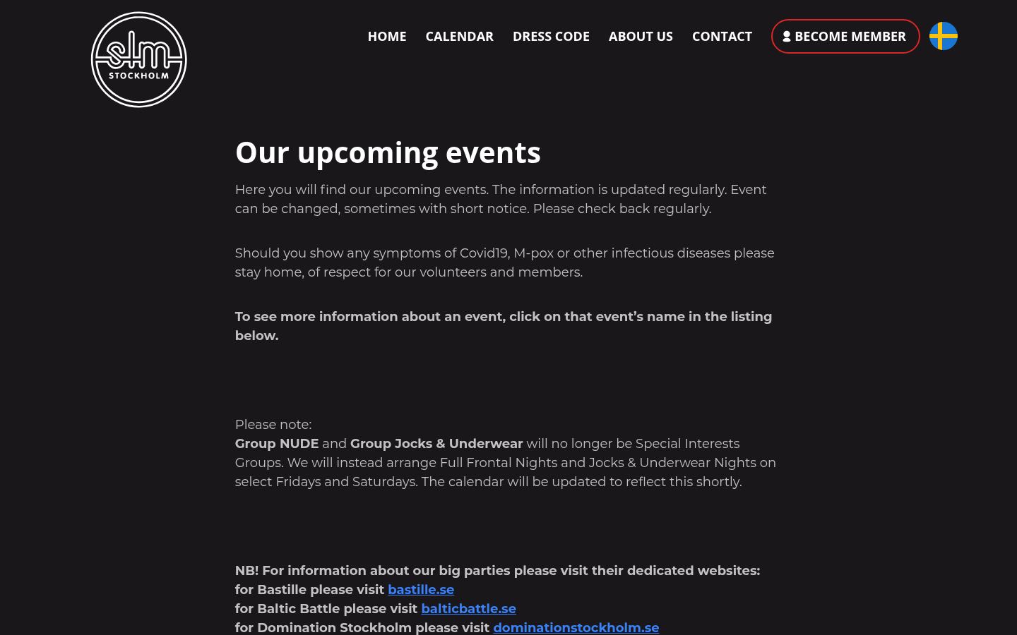SLM Stockholm &middot; HOMEPAGE_SCREENSHOT