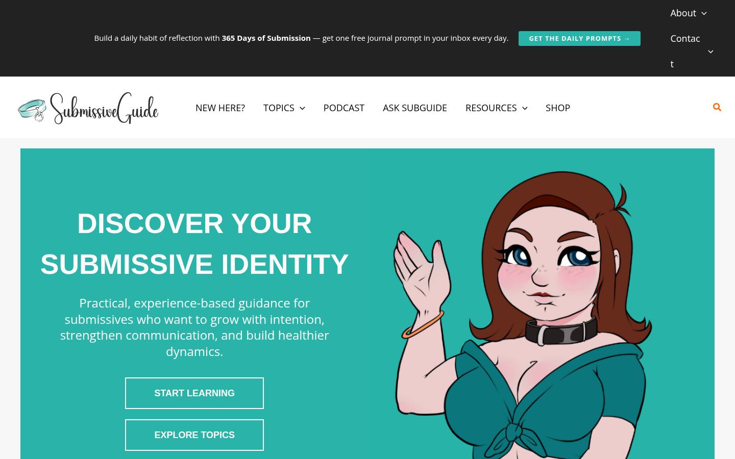 Submissive Guide · HOMEPAGE_SCREENSHOT