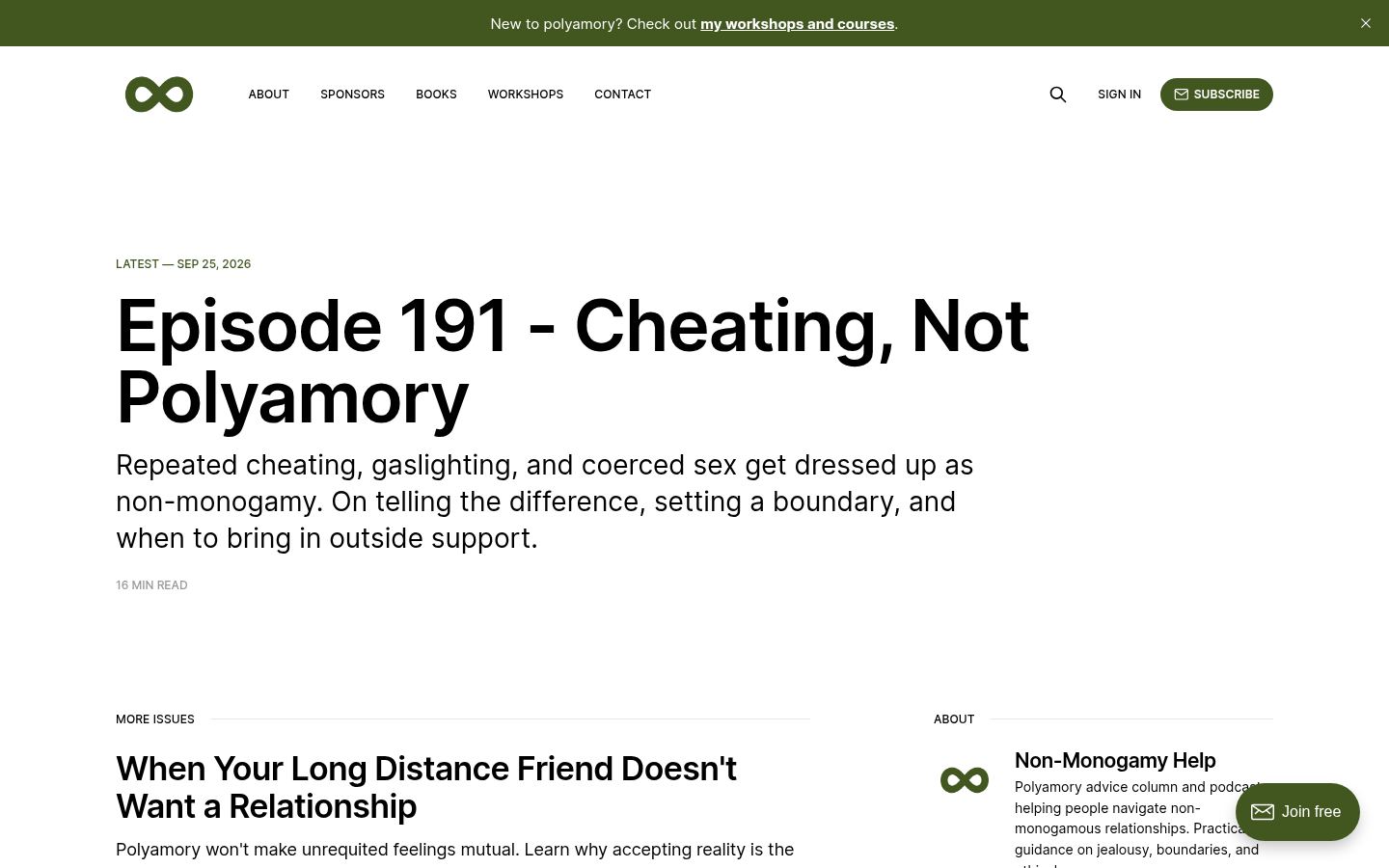 Polyamory & Open Relationship Advice