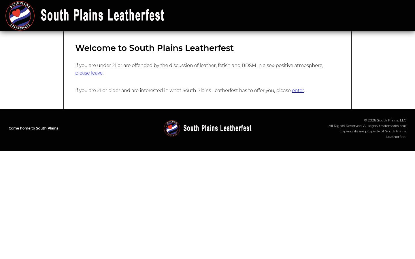 South Plains Leatherfest · HOMEPAGE_SCREENSHOT