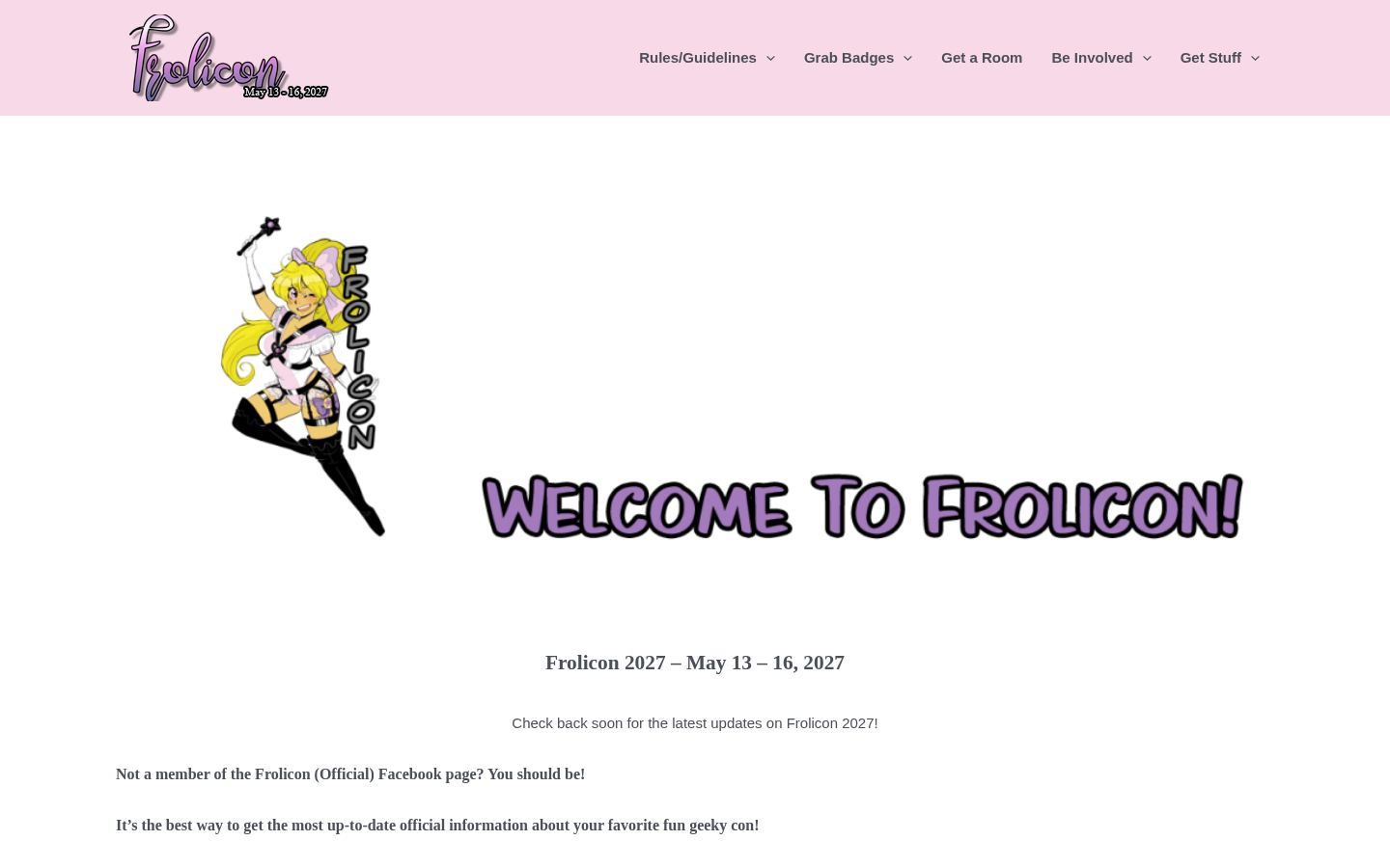 Frolicon &middot; HOMEPAGE_SCREENSHOT