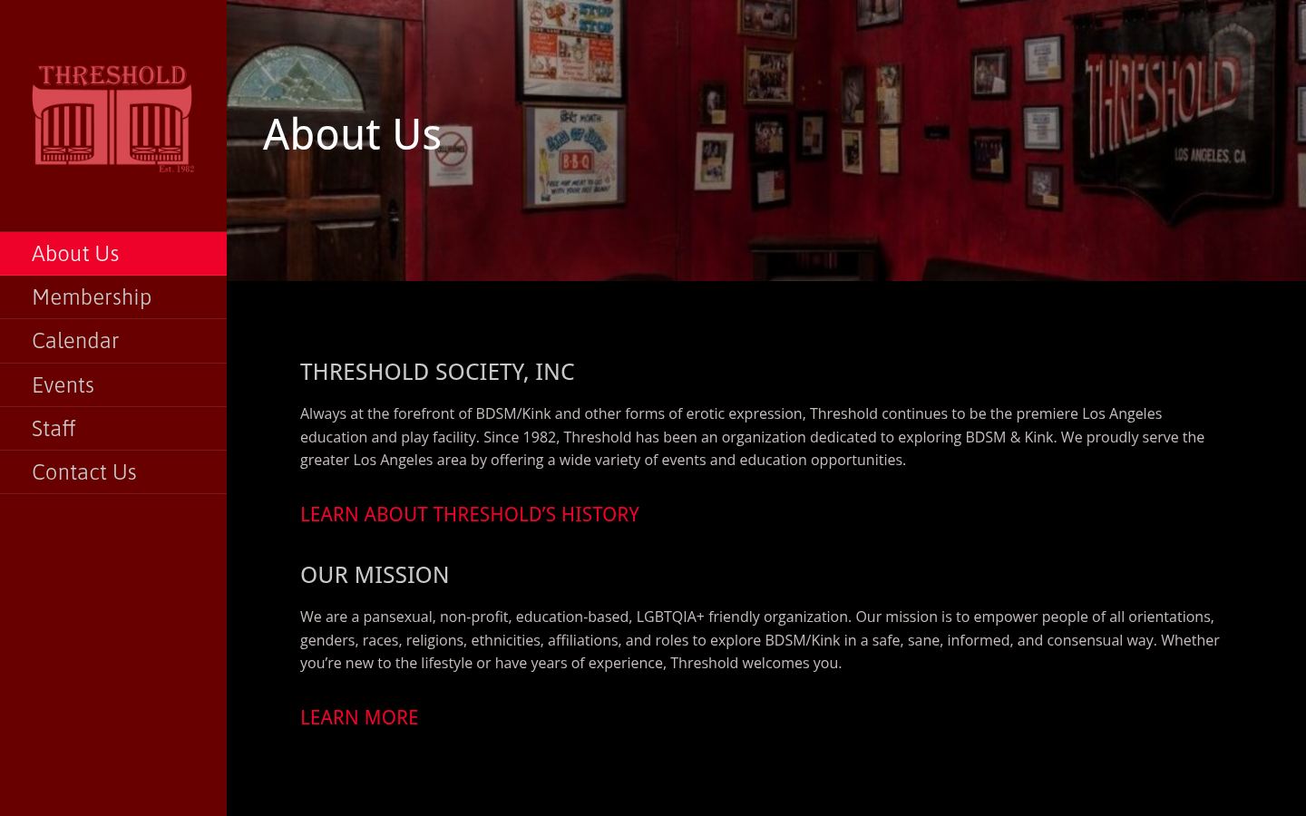 The Threshold Society, Inc. &middot; HOMEPAGE_SCREENSHOT