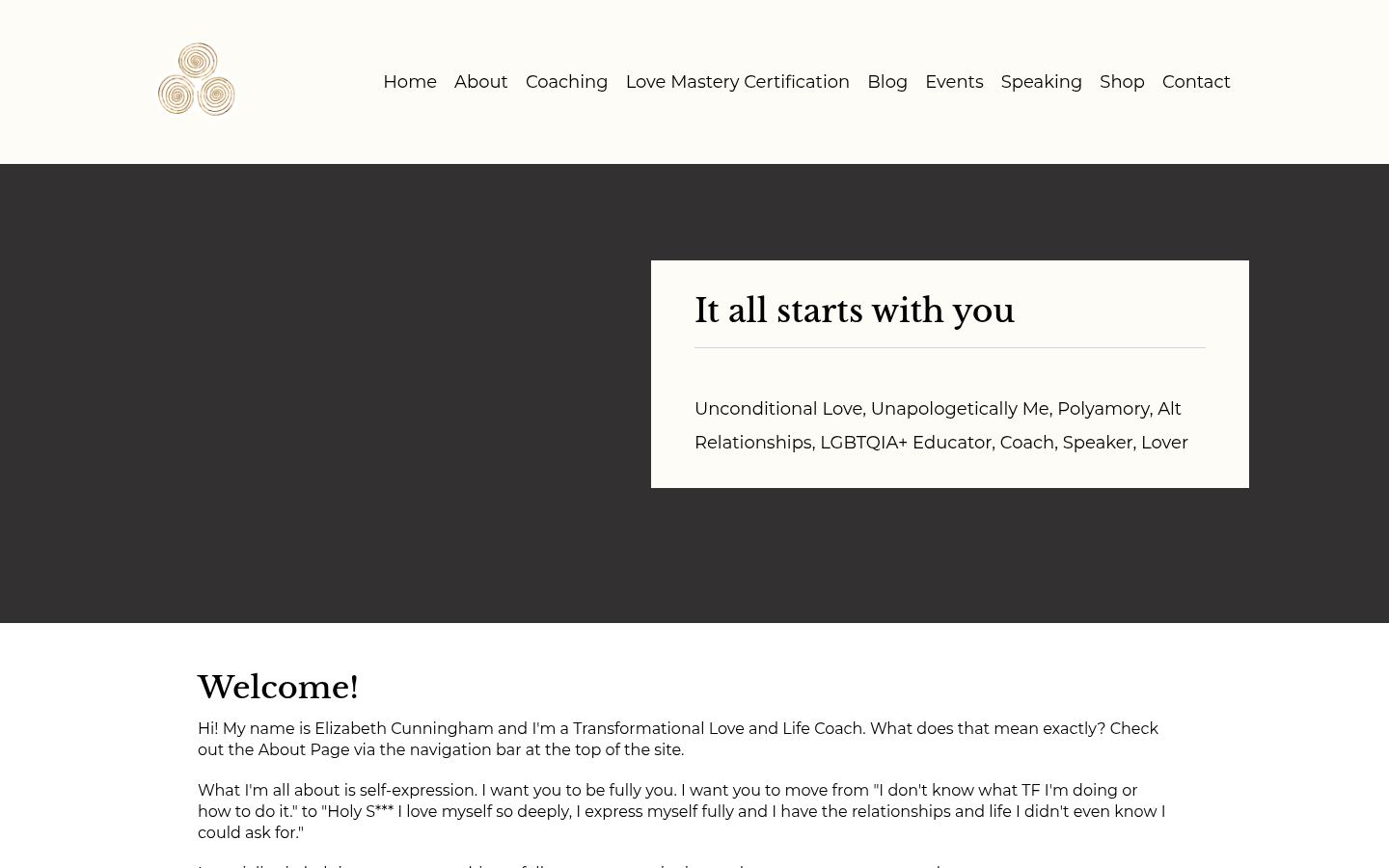 Elizabeth Cunningham &middot; HOMEPAGE_SCREENSHOT