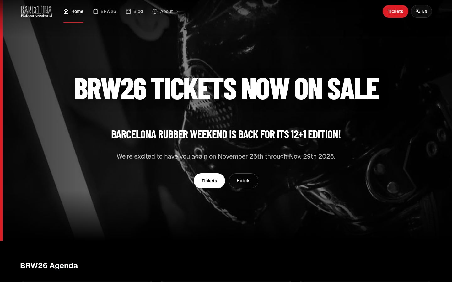 Barcelona Rubber Weekend &middot; HOMEPAGE_SCREENSHOT