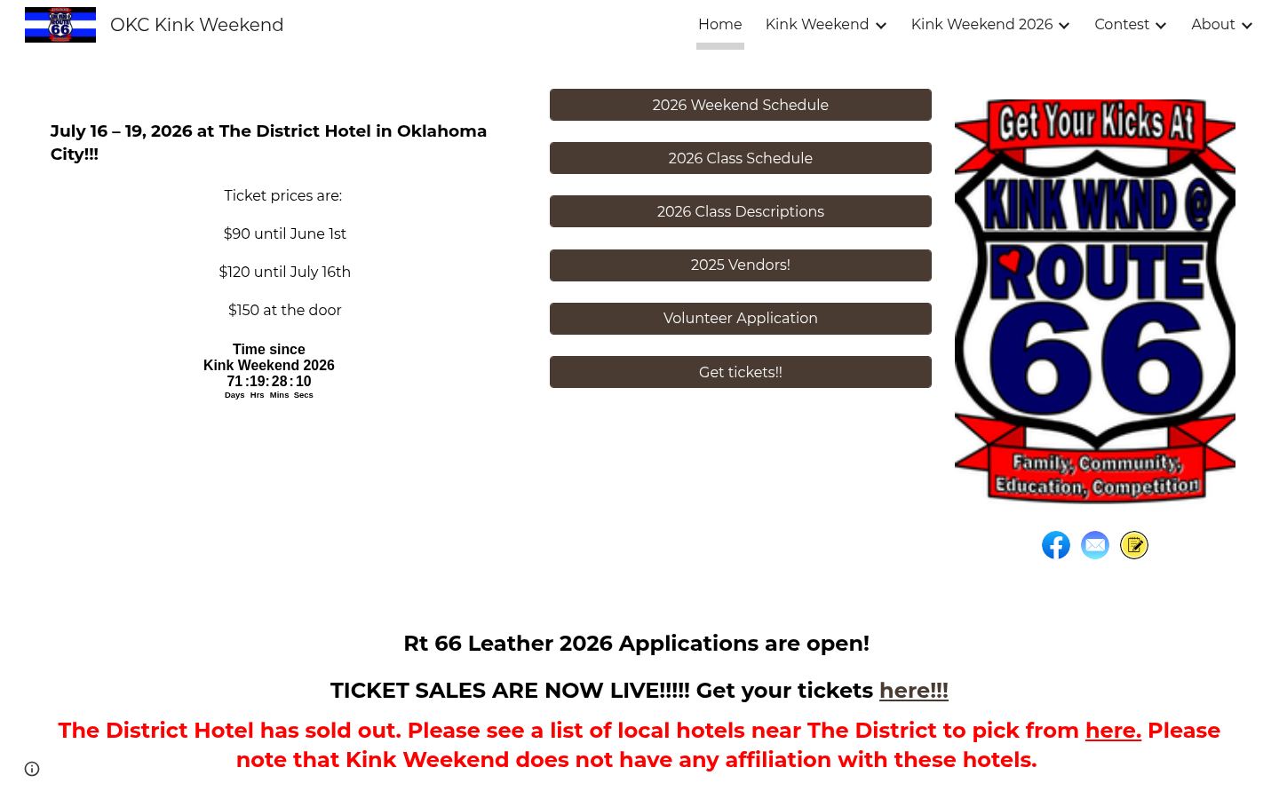 OKC Kink Weekend &middot; HOMEPAGE_SCREENSHOT