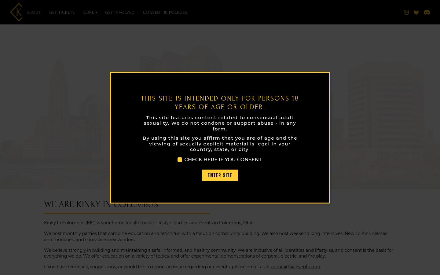 Kinky in Columbus · HOMEPAGE_SCREENSHOT
