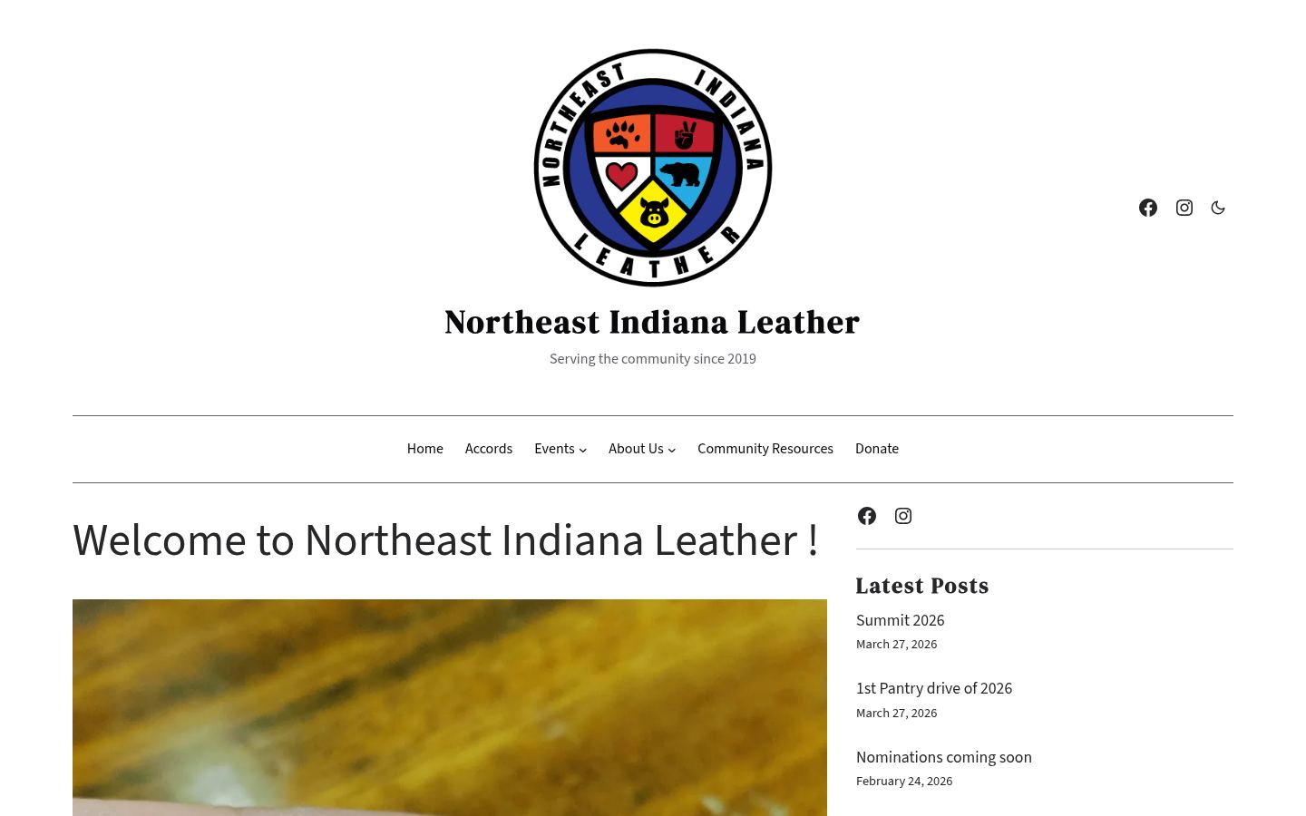 Northeast Indiana Leather &middot; HOMEPAGE_SCREENSHOT
