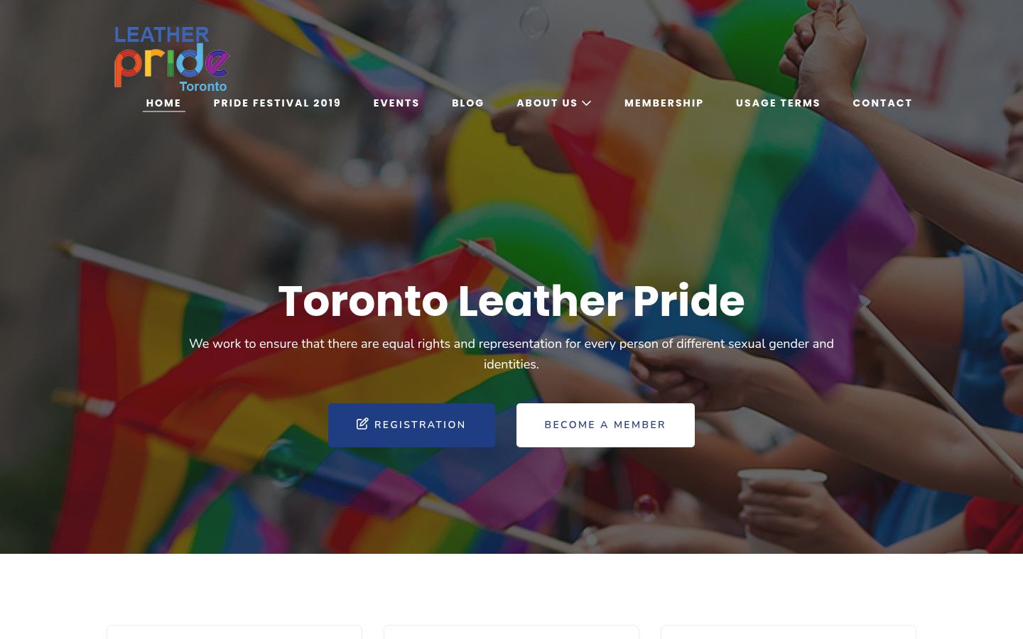 Toronto Leather Pride &middot; HOMEPAGE_SCREENSHOT