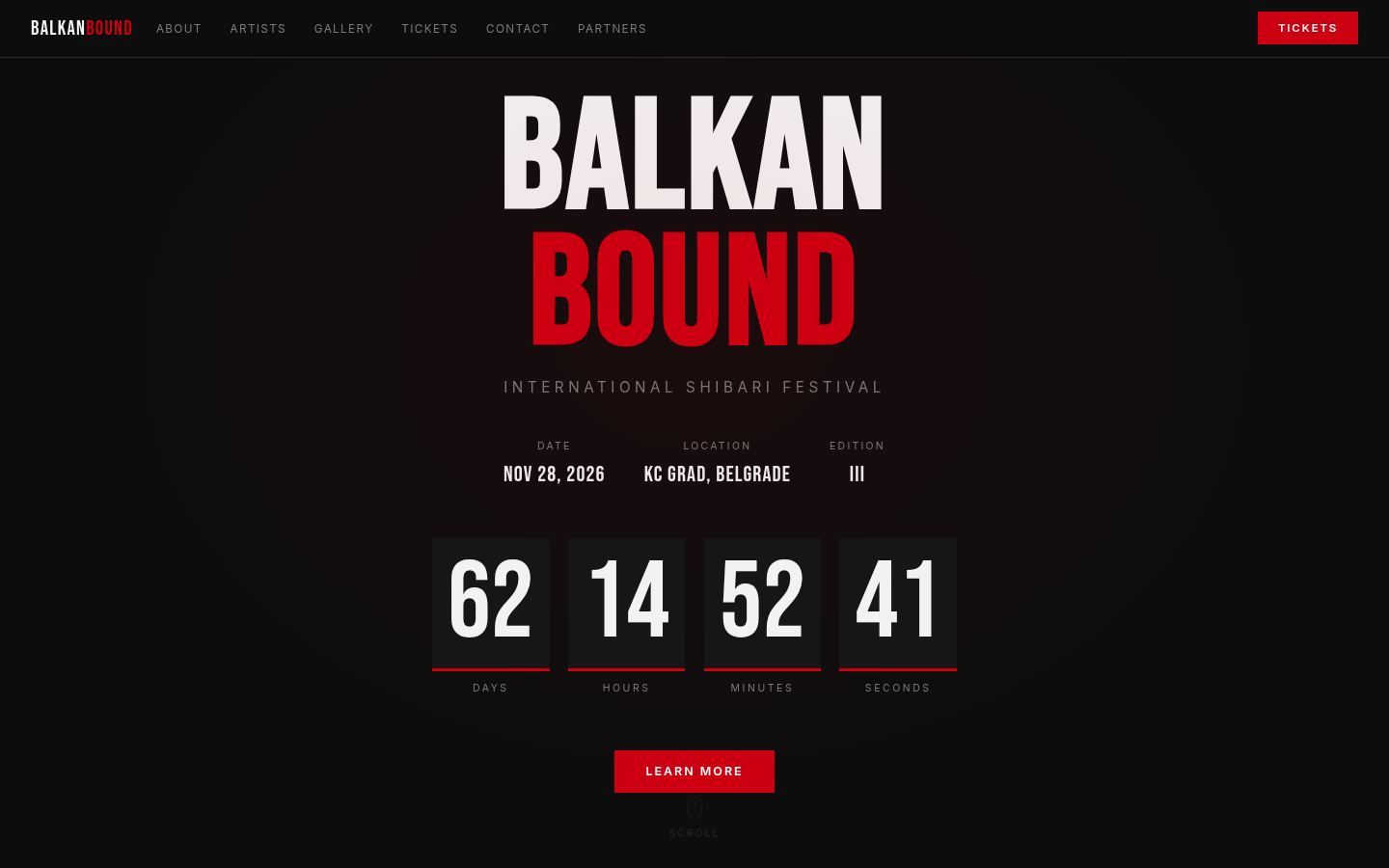 Balkan Bound &middot; HOMEPAGE_SCREENSHOT