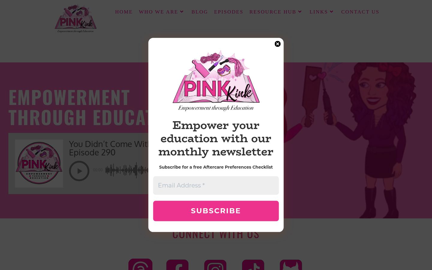 Pink Kink Podcast &middot; HOMEPAGE_SCREENSHOT