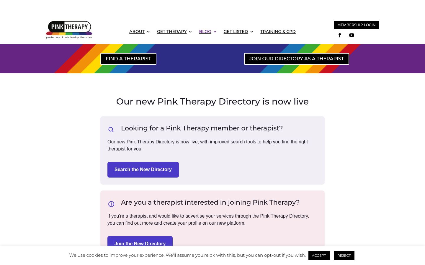 Pink Therapy &middot; HOMEPAGE_SCREENSHOT