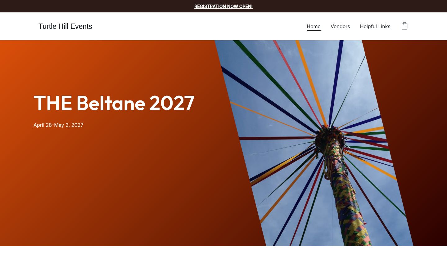 THE Beltane Gathering in Northern Maryland &middot; HOMEPAGE_SCREENSHOT