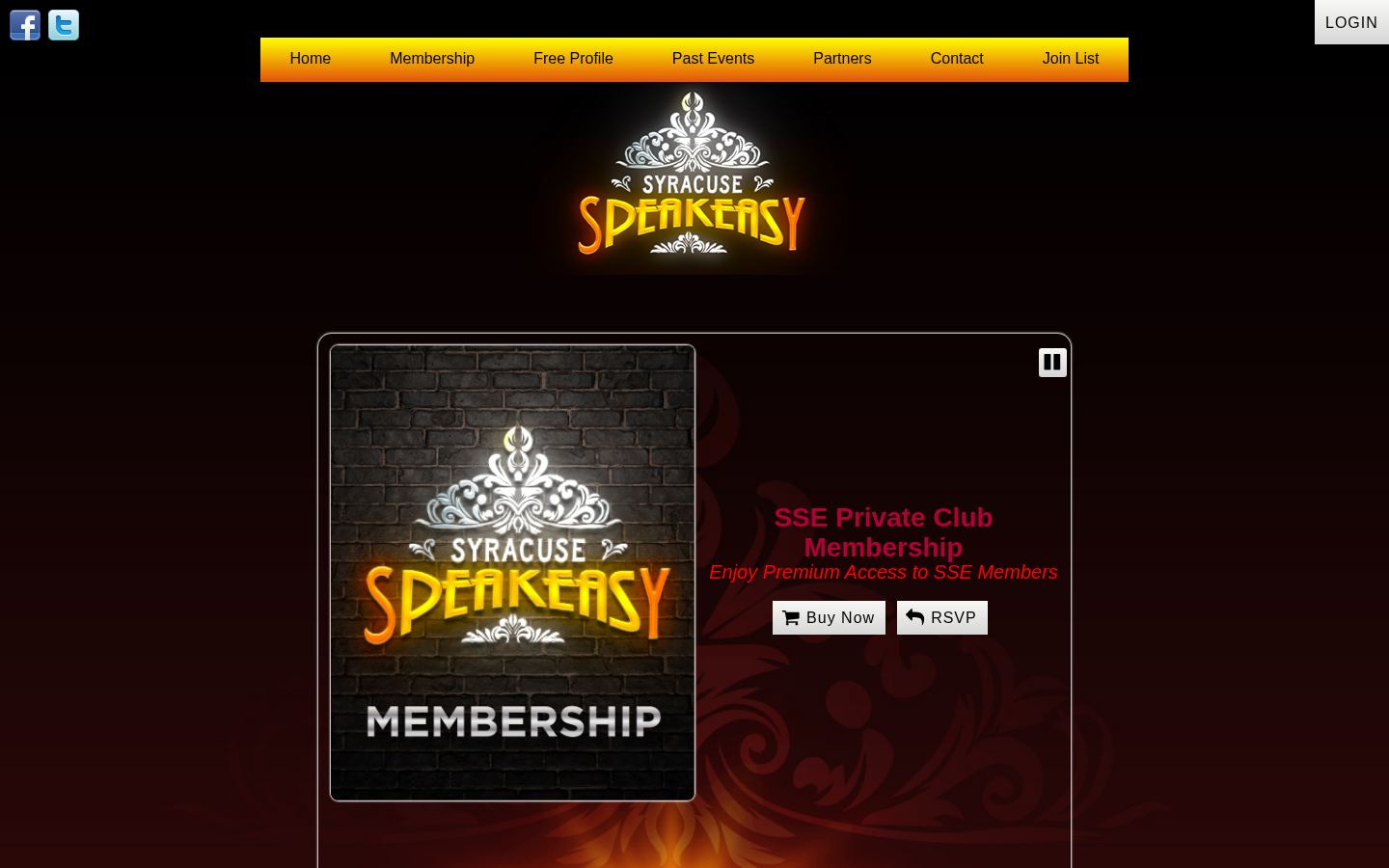 Syracuse Speak Easy &middot; HOMEPAGE_SCREENSHOT