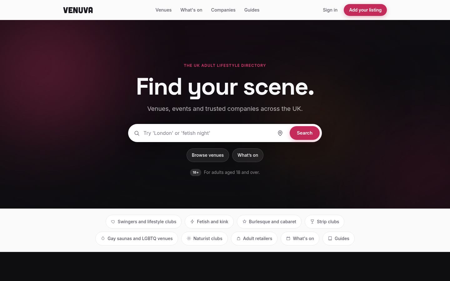 Venuva &middot; HOMEPAGE_SCREENSHOT