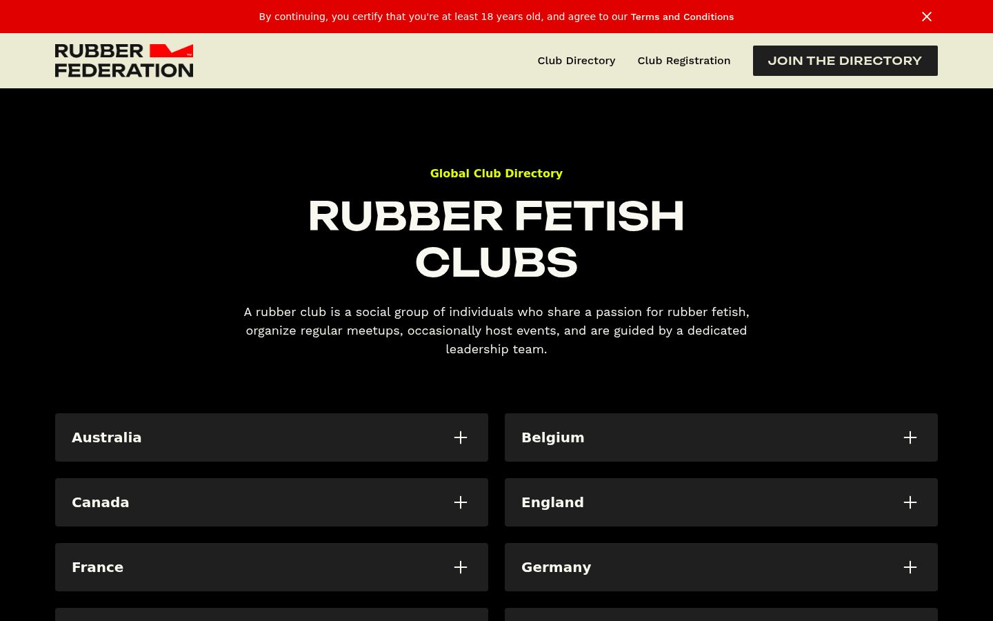 Rubber Federation &middot; HOMEPAGE_SCREENSHOT