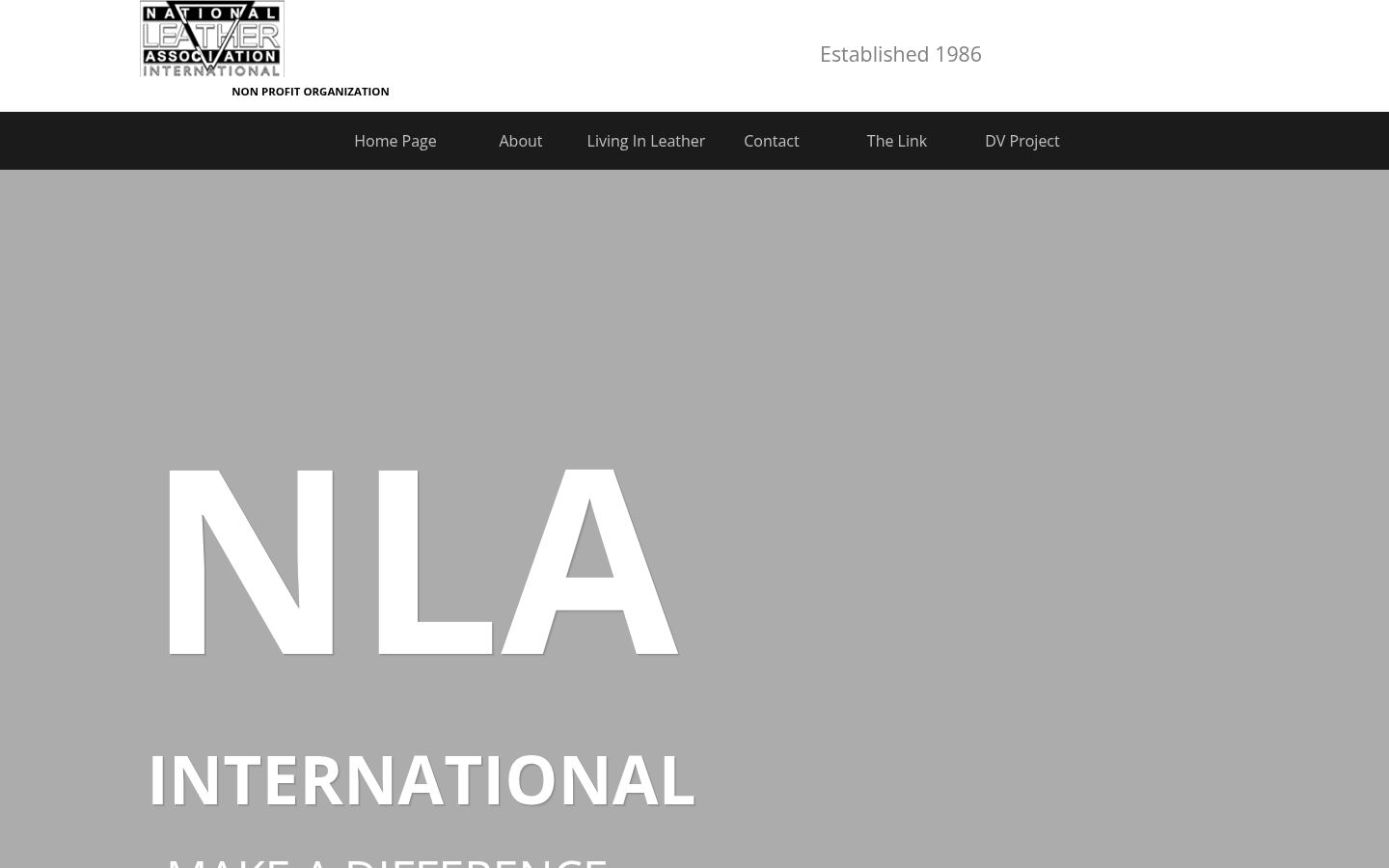 NLA International &middot; HOMEPAGE_SCREENSHOT