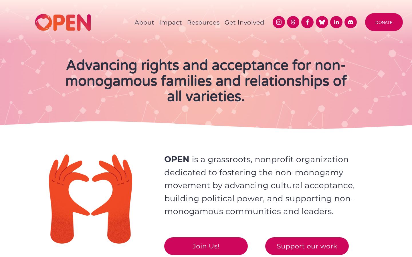 Organization for Polyamory and Ethical Non-monogamy &middot; HOMEPAGE_SCREENSHOT
