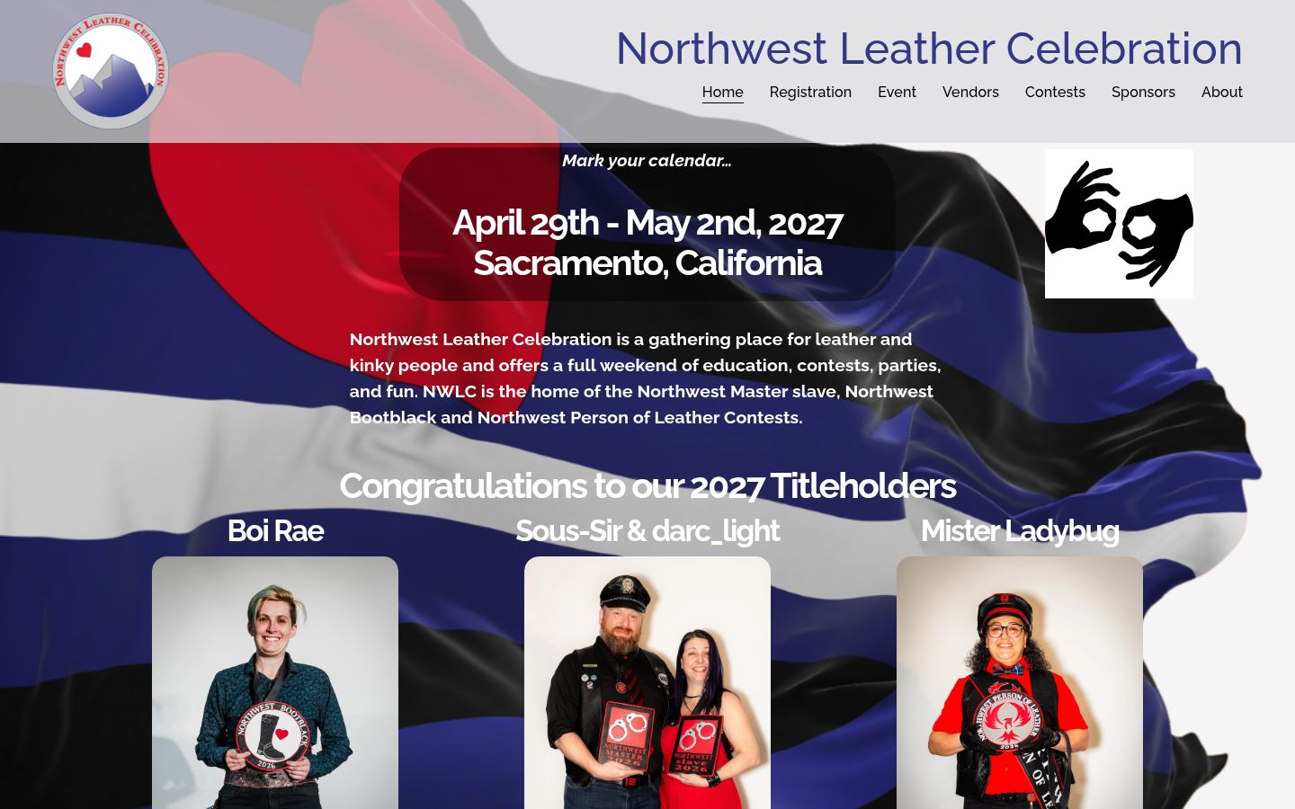 Northwest Leather Celebration &middot; HOMEPAGE_SCREENSHOT