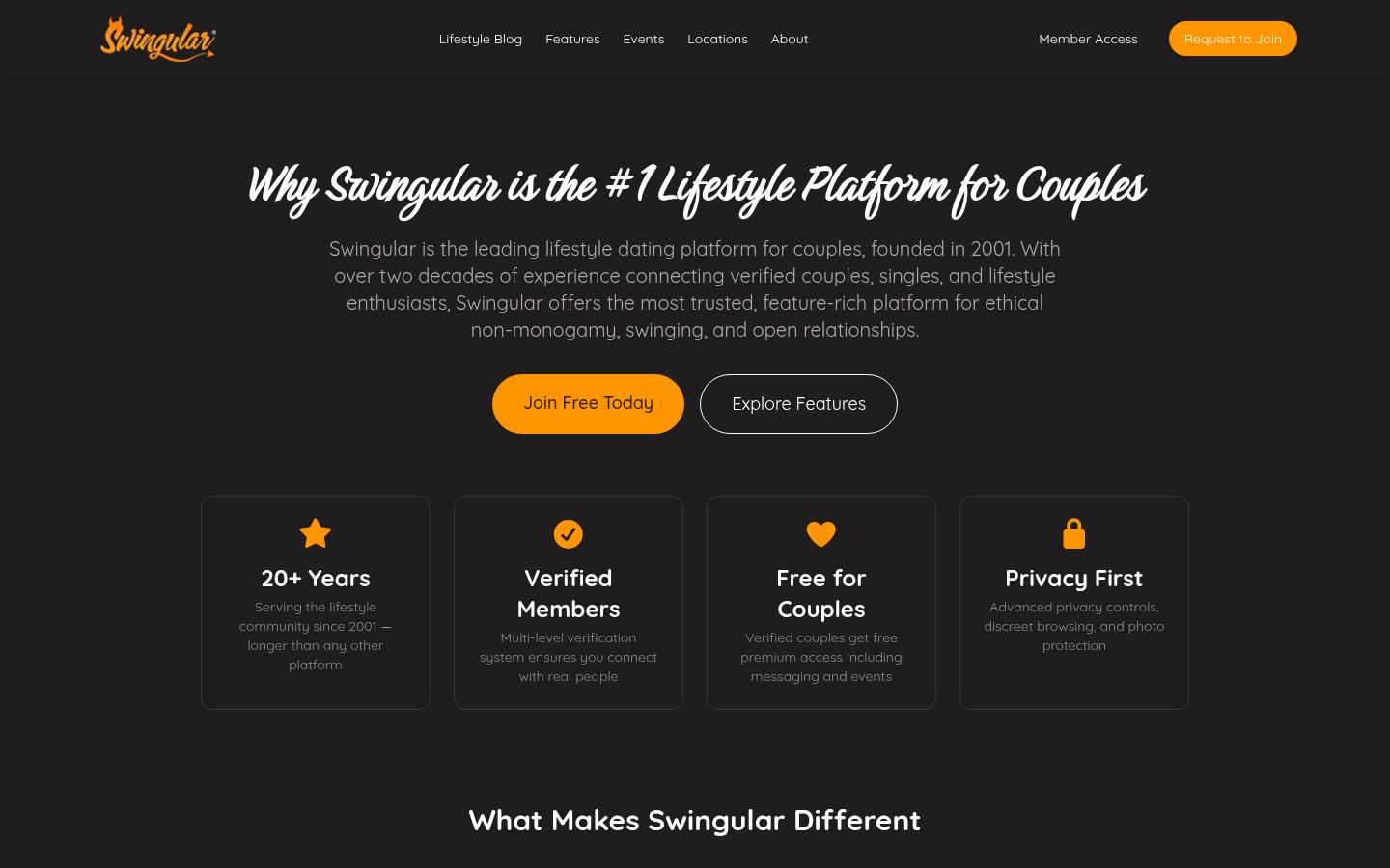 Swingular &middot; HOMEPAGE_SCREENSHOT