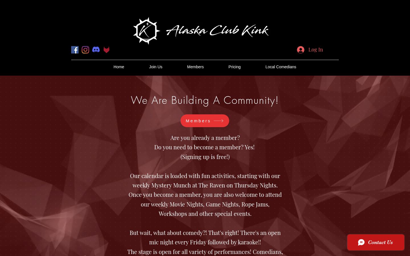 Alaska Club Kink · HOMEPAGE_SCREENSHOT