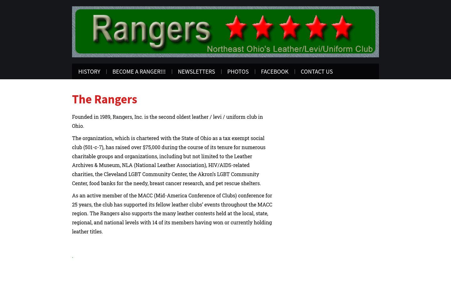 The Rangers, Inc &middot; HOMEPAGE_SCREENSHOT